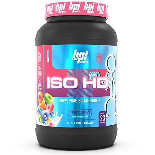 BPI Sports ISO HD – 100% Whey Protein Isolate Powder – Muscle Growth, Recovery - NutriGlobal