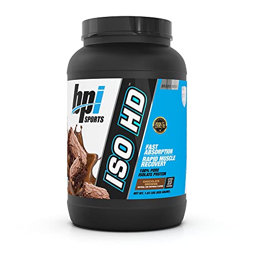 BPI Sports Iso Hd – 100% Whey Protein isolates – Muscle Growth, Recovery, Weight Loss, - NutriGlobal