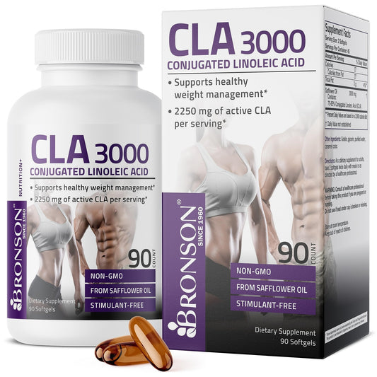 Bronson CLA 3000 Extra High Potency Supports Healthy Weight Managem - NutriGlobal
