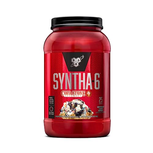 BSN Syntha-6 Whey Protein Powder, Cold Stone Creamery- Birthday Cake Remix Flavor - NutriGlobal