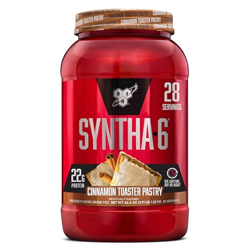 BSN SYNTHA-6 Whey Protein Powder with Micellar Casein, Milk Isolate, Cinnamon Toaster - NutriGlobal