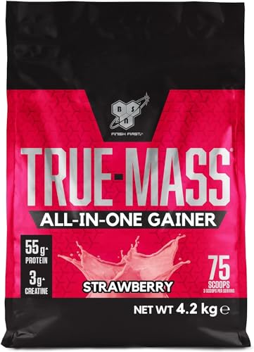 BSN True Mass All-In-One Gainer Protein and Carbohydrate Powder with Creatine - NutriGlobal