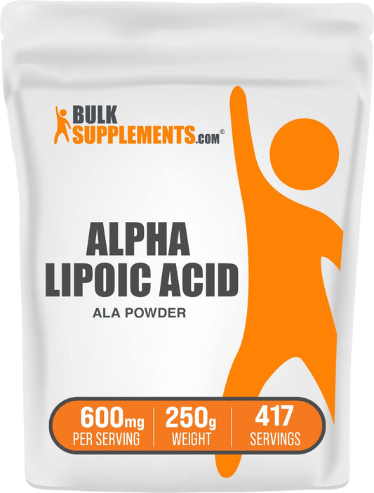 BULKSUPPLEMENTS.COM Alpha Lipoic Acid Powder - ALA Supplement, Alpha Lipoic - NutriGlobal