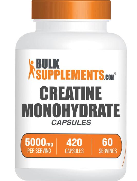 BULKSUPPLEMENTS.COM Creatine Monohydrate Capsules - Micronized Creatine Monohyd - NutriGlobal