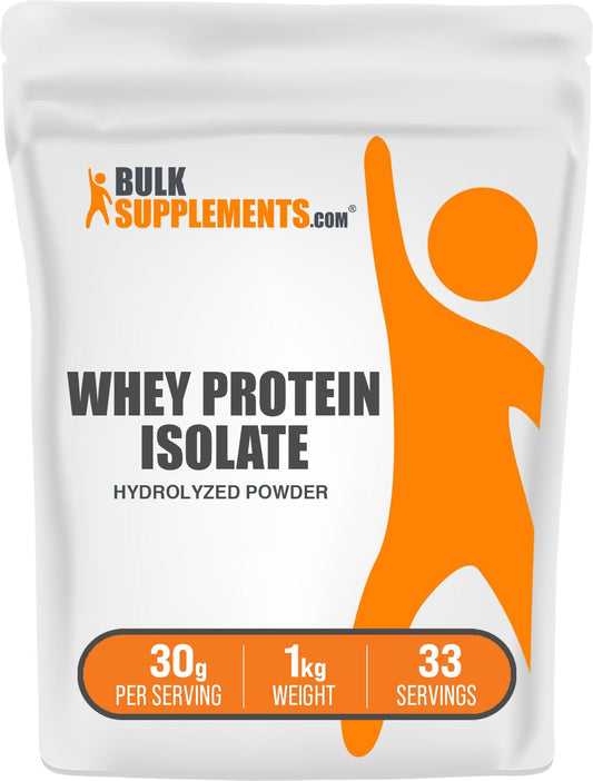 BulkSupplements.com Hydrolyzed Whey Protein Isolate - Whey Isolate Protein Powder - NutriGlobal