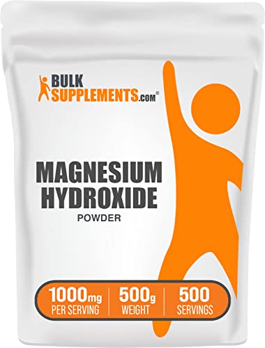 BulkSupplements.com Magnesium Hydroxide Powder - Magnesium Supplement - NutriGlobal