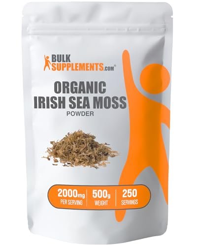 BULKSUPPLEMENTS.COM Organic Irish Sea Moss Powder - Sea Moss Supplement, Irish - NutriGlobal