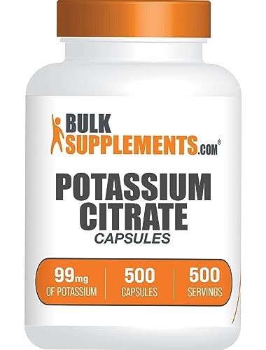 BulkSupplements.com Potassium Citrate Capsules - Potassium Supplement, Potassium - NutriGlobal