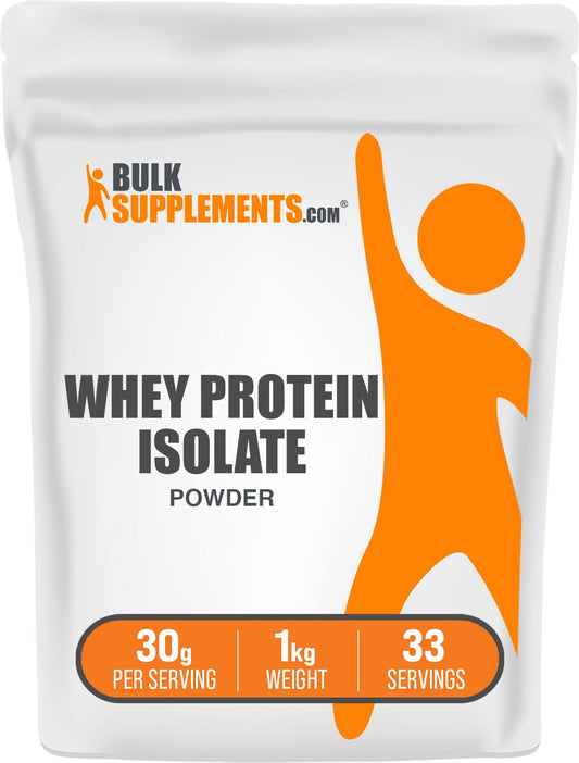 BulkSupplements.com Whey Protein Isolate Powder - Protein Supplement - Protein Powder - NutriGlobal