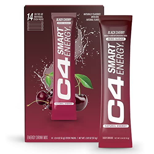C4 Smart Energy Powder Stick Packs - Sugar Free Performance Fuel & Nootropic Brain - NutriGlobal