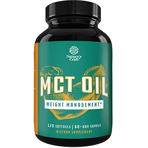 C8 MCT Coconut Oil Softgels - MCT Oil Keto Pills with Caprylic Acid Coconut Oil - NutriGlobal