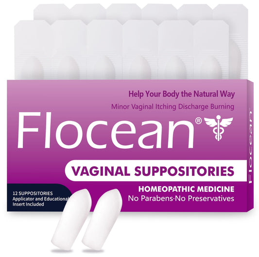 Calendula Vaginal Suppositories for Women - Herbal Alternative to Boric Acid Suppositories, Supports pH Balance, Odor Control & Itching Relief, Paraben-Free & Preservative-Free, 12 Count - NutriGlobal