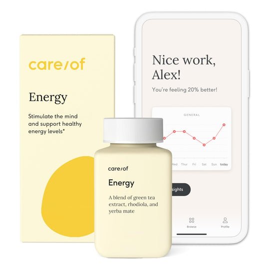 Care/of Natural Energy Supplements for Fatigue Vitamins for Energy and Tiredness for Women & Men, Energy Vitamins for Women for Healthy Energy, Energy Supplements for Women – 30 Energy Pills - NutriGlobal