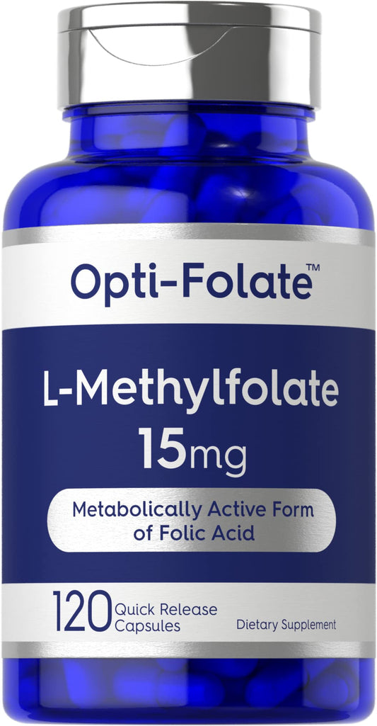 Carlyle L Methylfolate 15mg | 120 Capsules | Value Size | Max Potency | Optimized - NutriGlobal