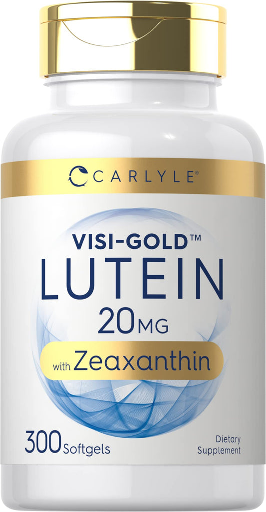 Carlyle Lutein and Zeaxanthin 20mg | 300 Softgels | Eye Health Vitamins | Non-GMO & Gluten Free Supplement - NutriGlobal