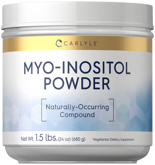 Carlyle Myo-Inositol Powder Supplement | 1.5 lbs | Naturally Occuring Compound - NutriGlobal