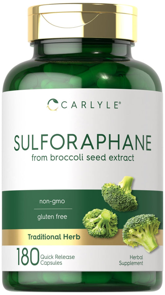 Carlyle Sulforaphane | from Broccoli Seed Extract | 180 Capsules | Traditional Herbal - NutriGlobal