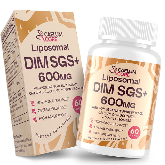 CEALMU CORE Liposomal DIM SGS Supplement - Estrogen Supplements for Women & Men Contains Sulforaphane Glucosinolate, Vitamin E, Pomegranate Fruit - Support Detox and Antioxidant (1 Pack) - NutriGlobal