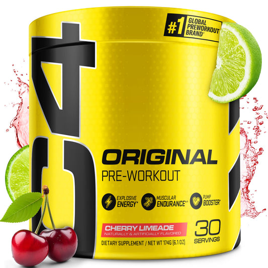 Cellucor C4 Original Pre Workout Powder Cherry Limeade | Vitamin C for Immune Support | Sugar Free Preworkout Energy for Men & Women | 150mg Caffeine - NutriGlobal