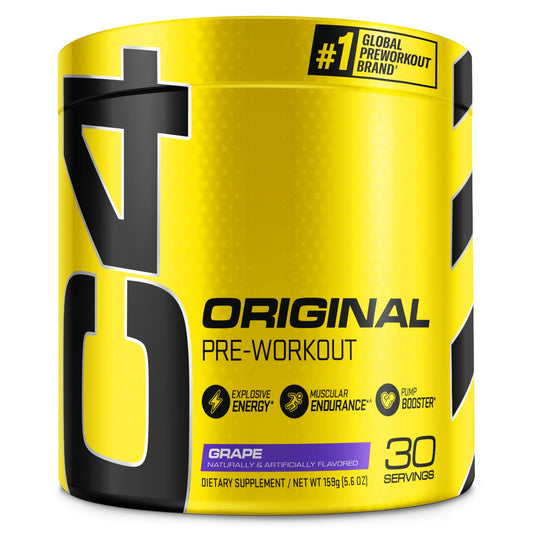 Cellucor C4 Original Pre Workout Powder Grape Sugar Free Preworkout Energy - NutriGlobal