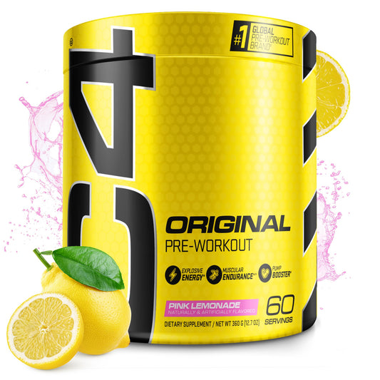 Cellucor C4 Original Pre Workout Powder Pink Lemonade Vitamin C for Immune Support - NutriGlobal