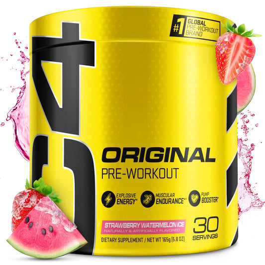 Cellucor C4 Original Pre Workout Powder Strawberry Watermelon Ice Sugar Free Preworkou - NutriGlobal