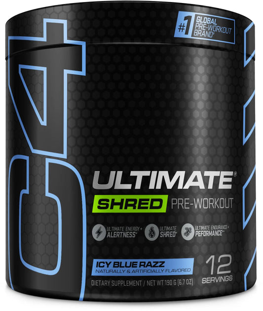 Cellucor C4 Ultimate Shred Pre Workout Powder, Fat Burner for Men & Women, Metabolism - NutriGlobal
