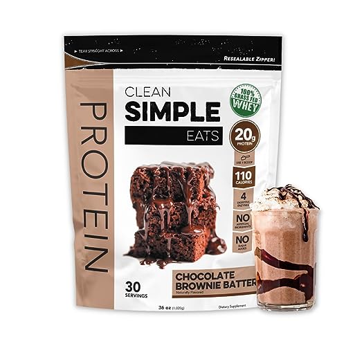Clean Simple Eats Chocolate Brownie Batter Whey Protein Powder, Natural Sweetened - NutriGlobal
