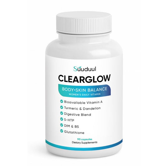 Clear Skin Supplement & Acne Supplement with Vitamin A, DIM, Milk Thistle – Hormonal Balance, Liver Detox & Antioxidant Support – Glutathione, Turmeric, Dandelion – Natural Skin Formula 90 Capsules - NutriGlobal