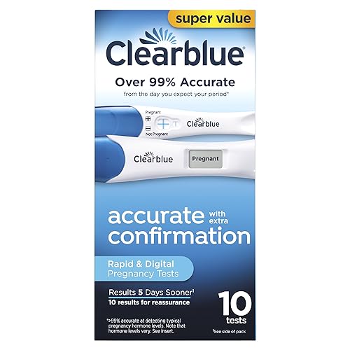 Clearblue Pregnancy Test Combo Pack, 10ct - Digital with Smart Countdown & Rapid - NutriGlobal
