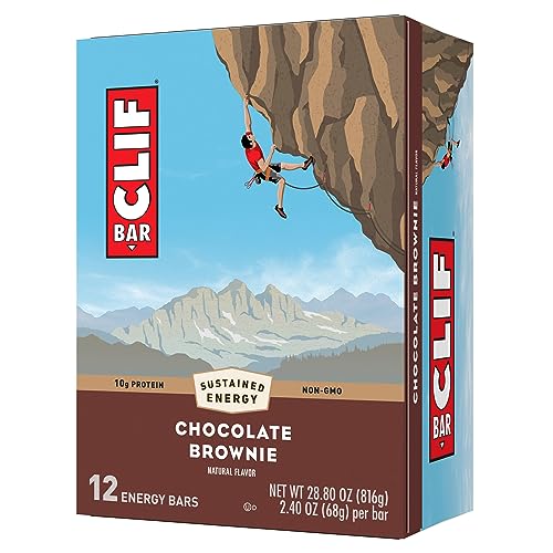 CLIF BAR - Chocolate Brownie Flavor - Made with Organic Oats - Non-GMO - NutriGlobal