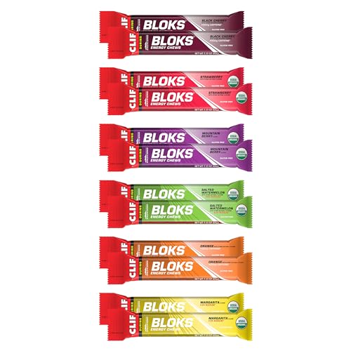 CLIF BLOKS - Energy Chews - Variety Pack - Non-GMO - Plant Based - NutriGlobal