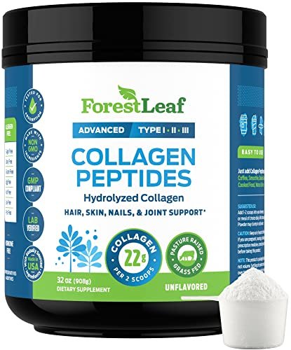 Collagen Peptides Powder Unflavored - Hydrolyzed Collagen Protein - NutriGlobal