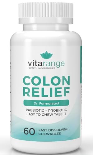 Colon Relief by VitaRange- Fast Constipation and Bloating Relief with Sunfiber Prebiotic - NutriGlobal