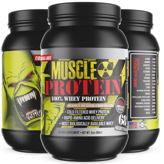 COLOSSAL LABS Whey Protein Powder [15 lbs/Pack of 1]– Peanut Butter-Chocolate Protein - NutriGlobal