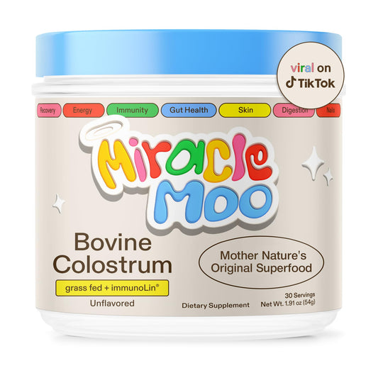 Colostrum Supplement for Gut Health, Hair Growth, Beauty and Immune Support - NutriGlobal