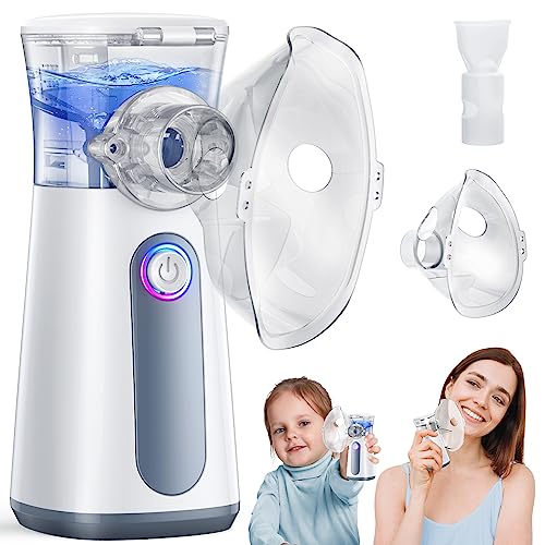 Compact Portable Nebulizer, Mesh Nebulizer, auto-Cleaning Handheld Nebulizer - NutriGlobal