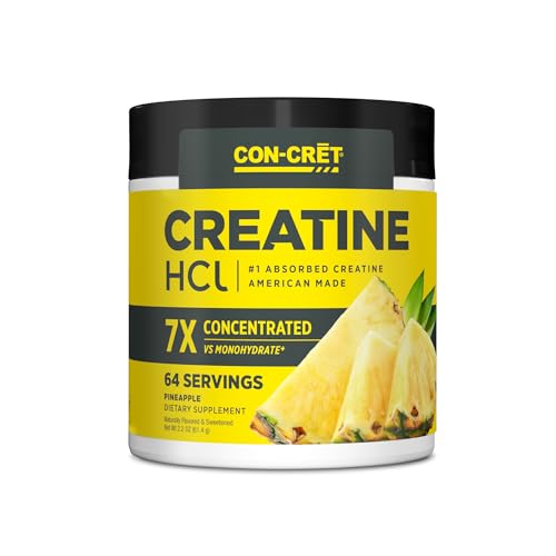 CON-CRET Creatine HCl Powder | Supports Muscle, Cognitive, and Immune Health - NutriGlobal