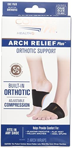 Copper Fit Health Unisex Arch Relief Plus with Built-In Orthotic (Pack of 12) - NutriGlobal
