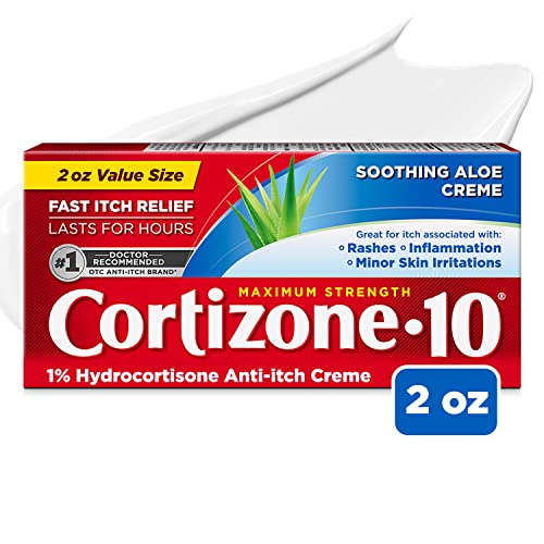 Cortizone 10 Maximum Strength Anti-Itch Cream with Soothing Aloe, 1% Hyd - NutriGlobal