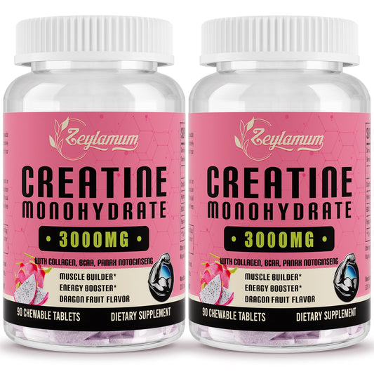 Creatine Monohydrate for Women, Creatine Supplement 3000mg, with Hydrolyzed - NutriGlobal