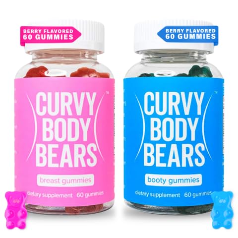 Curvy Body Bears Gummies Combo Pack - Chest and Bum Gummies - Workout Aid - NutriGlobal