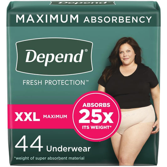 Depend Fresh Protection Adult Incontinence Underwear for Women - NutriGlobal