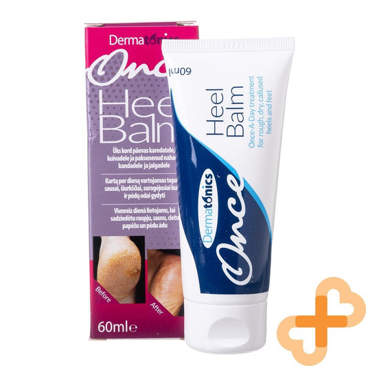 DERMATONICS Once Heel Balm 60ml Once a Day Treatment For Rough Dry Heel Skin - NutriGlobal
