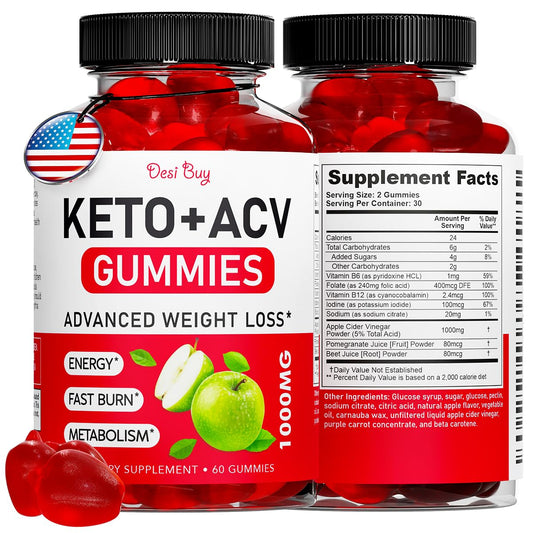 Desi Buy Keto ACV Gummies Advanced Wеight Lоss, Boost Metаbolism with Apple Cider - NutriGlobal