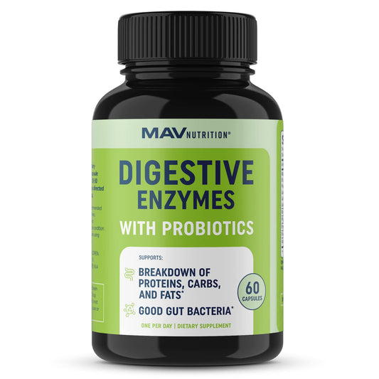 Digestive Enzymes with Probiotics for Bloating Relief & Digestive Health - NutriGlobal