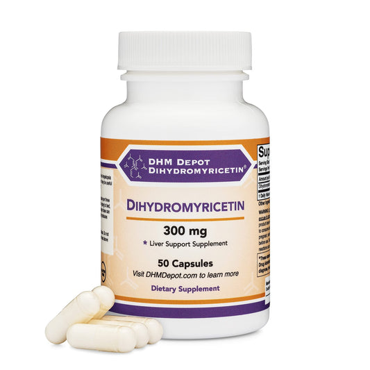 Dihydromyricetin (DHM) 50 Capsules, 300mg, Liver Support Supplement (Third Party - NutriGlobal