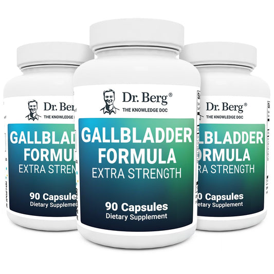 Dr. Berg Gallbladder Formula Extra Strength - Made w/Purified Bile Salts & Ox Bile Digestive - NutriGlobal