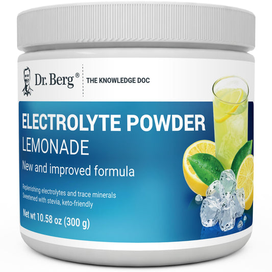 Dr. Berg Hydration Keto Electrolyte Powder - Enhanced w/ 1,000mg of Potassium & Real - NutriGlobal