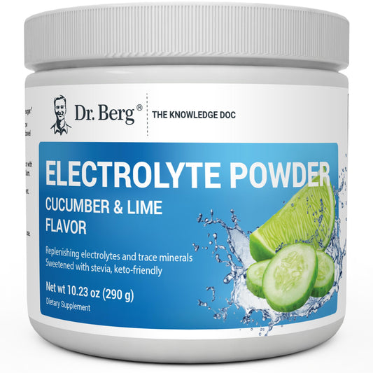 Dr. Berg Hydration Keto Electrolyte Powder - Enhanced w/ 1,000mg of Potassium & Real - NutriGlobal